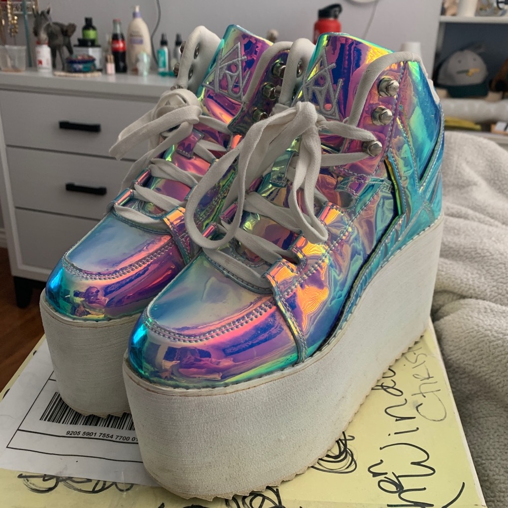 YRU platform rave boots
